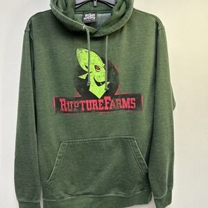 Rapture Farms Gametee Hoodie, Molock Sucks,‎ Distressed Khaki, Men's Size Small